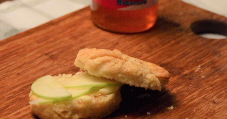 Apple Cider Biscuits with Pepper Jelly and Apple Slices